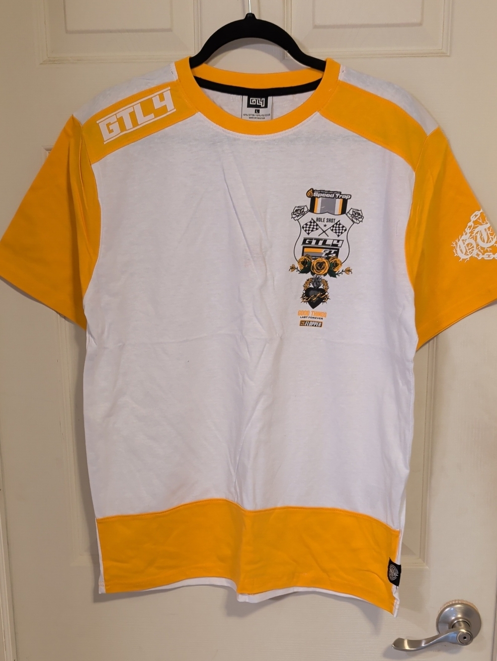 NWT GTL4 Men’s Speed Trap Graphic Streetwear Soccer Jersey Style Tee Size Large